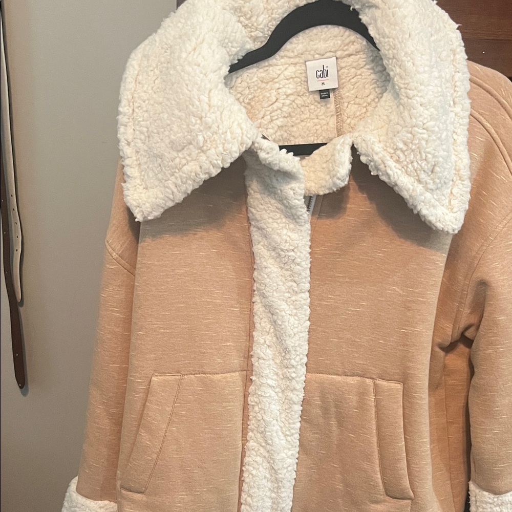CAbi Off-White Sherpa Jacket